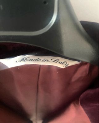 Blazer donna vintage bordeaux dettagli in velluto