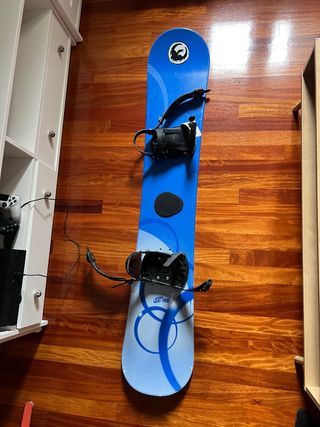 Tabla Snowboard 158cm con Fijaciones
