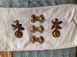 Ganchos para cortinas dorados (Set de 5)