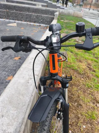 Bicicleta Montaña Naranja Poco Uso