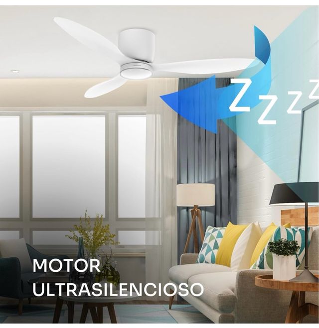 Ventilador Techo Brizy Blanco con Mando