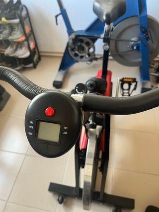 Bicicleta de Spinning Roja y Negra