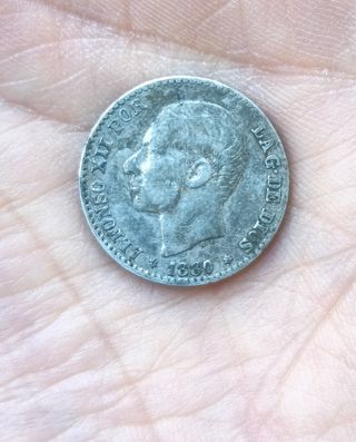 50 CENTIMOS ALFONSO XII ESPAÑA MONEDA