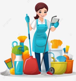 Realizo limpieza de piso, oficina,escaleras...