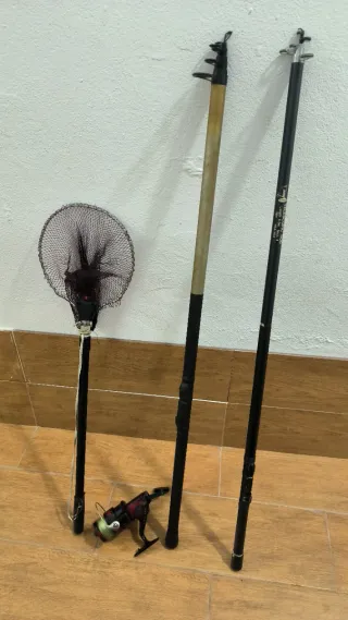 Cañas de Pescar,Red y carrete