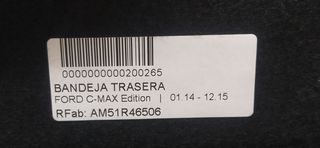 FORD C-MAX Edition BANDEJA TRASERA