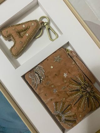 Cartera y llavero Tintoretto A terciopelo