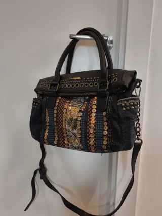 Bolso Desigual Negro Multicolor