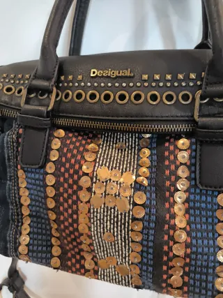 Bolso Desigual Negro Multicolor