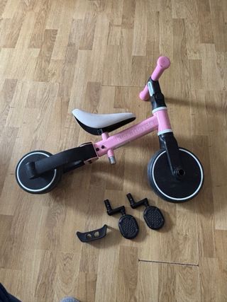 Triciclo infantil multifunción rosa super precio