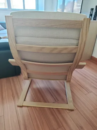 Sillón Ikea Tela Madera
