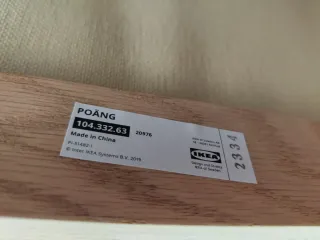 Sillón Ikea Tela Madera