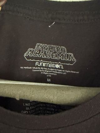 Camiseta Negra Diseño Anime