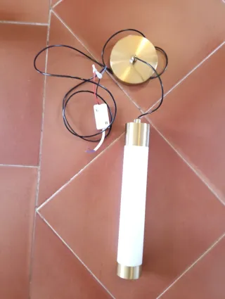 Lámpara colgante dorada moderna 2 unidades, 18€c/u