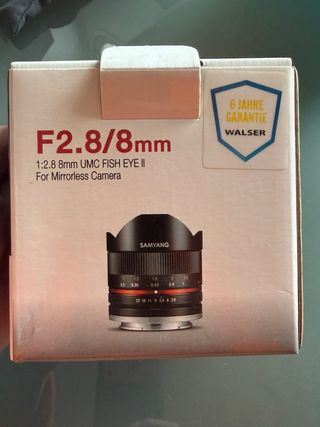 Obiettivo Samyang F2.8/8mm UMC Fish Eye II
