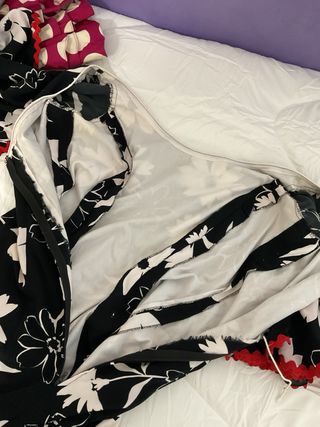 Vestido Flamenca Negro y Rojo