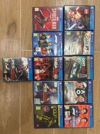 Lote 23 Juegos PS4: Spiderman, F1, PES, NBA, Dirt