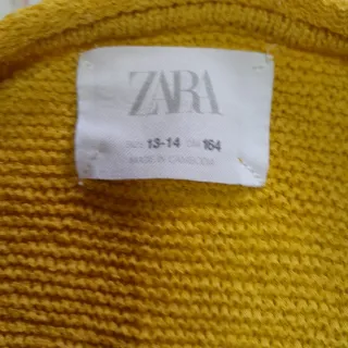 Cardigan Zara Giallo Tg S
