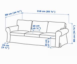 Sofá IKEA EKTORP 3 plazas  Urge venta