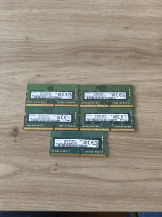 Lote 5 Memorias RAM DDR4 Samsung