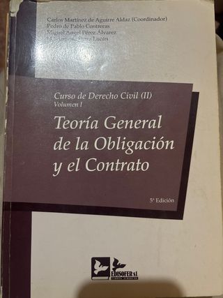 CURSO DERECHO CIVIL II-VOLUMEN I: TEORIA GENERA...