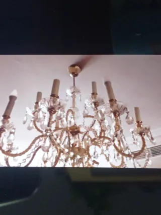 Lámpara de salón de cristal Swarovski