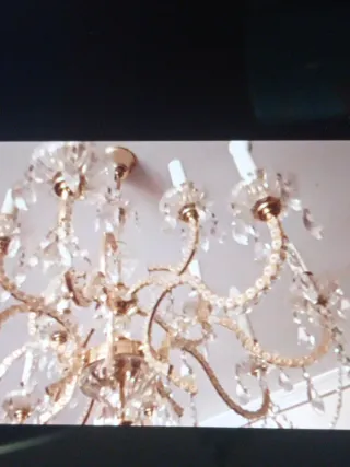 Lámpara de salón de cristal Swarovski