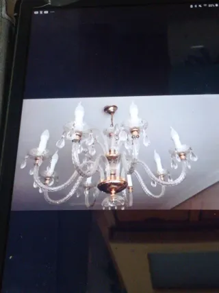 Lámpara de salón de cristal Swarovski