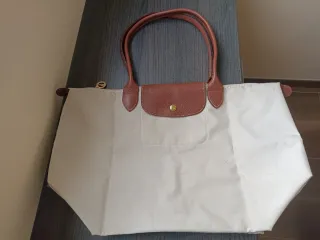 Bolso Longchamp Beige y Marrón