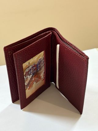 Billetera de piel genuina