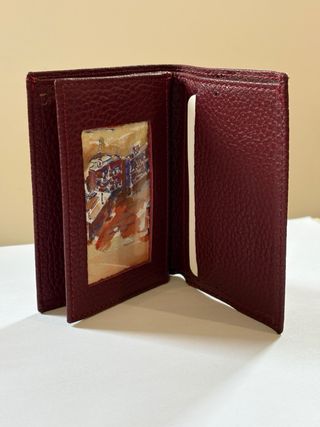 Billetera de piel genuina