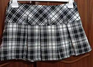 Minigonna a pieghe scozzese