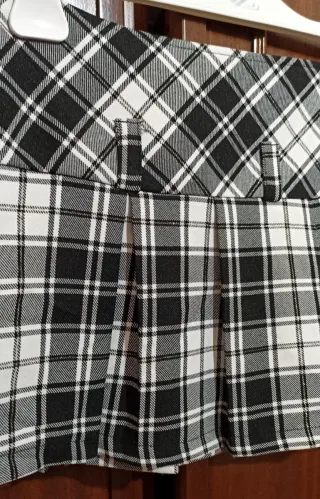 Minigonna a pieghe scozzese