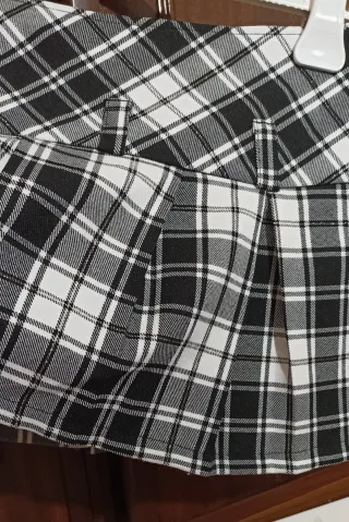 Minigonna a pieghe scozzese