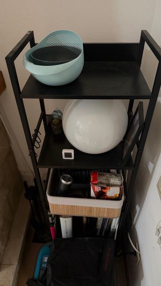 Estantería Metálica Negra y Azul