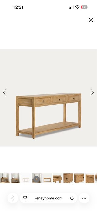 Consola Kenay Madera Natural