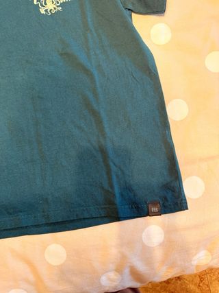 Camiseta Pull&Bear XS verde estampada