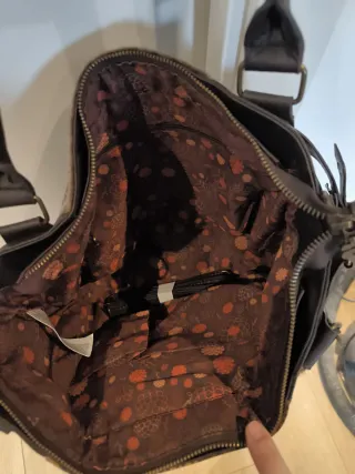 Bolso Desigual Marrón y Dorado