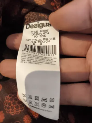 Bolso Desigual Marrón y Dorado