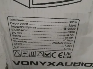 Pareja Altavoces Pasivos Vonyx SL10