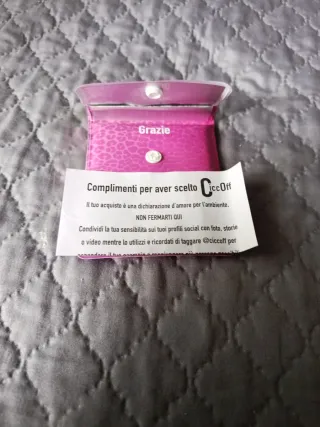 Portacenere portatile Ciccof con scritta spiritosa