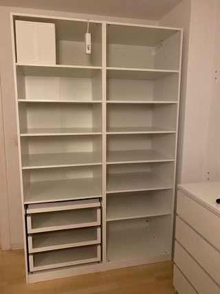 Armario Grande con Puertas Correderas y Espejo