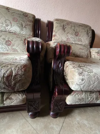 Sofás Antiguos clásicos Madera Maciza TALLADA