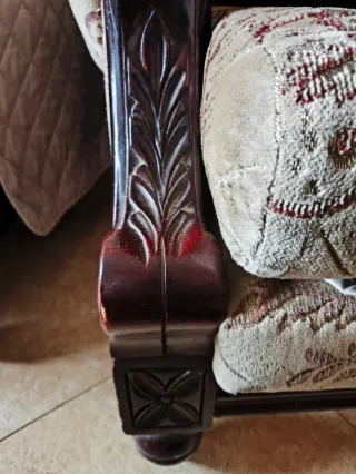 Sofás Antiguos clásicos Madera Maciza TALLADA