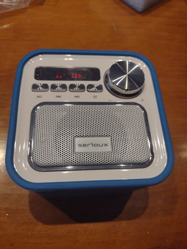 Altavoz Portátil Seriousx Bluetooth Radio FM Azul