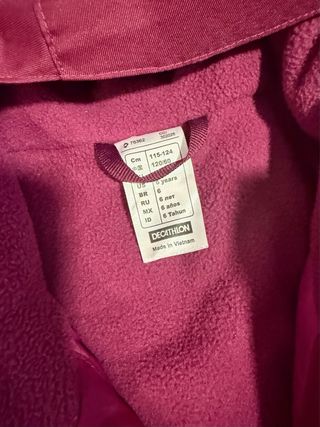 Conjunto Ropa Esquí Niña 6 Años wed’ze