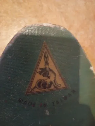 Skate vintage azul y amarillo anne 70
