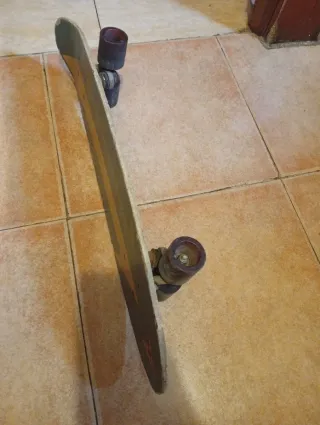 Skate vintage azul y amarillo anne 70