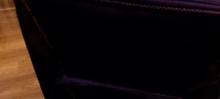 Maleta mediana tela morada