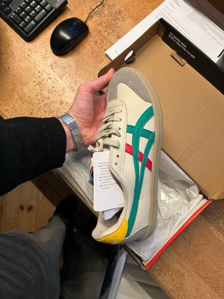 Onitsuka Tiger Beige/Verde Zapatillas